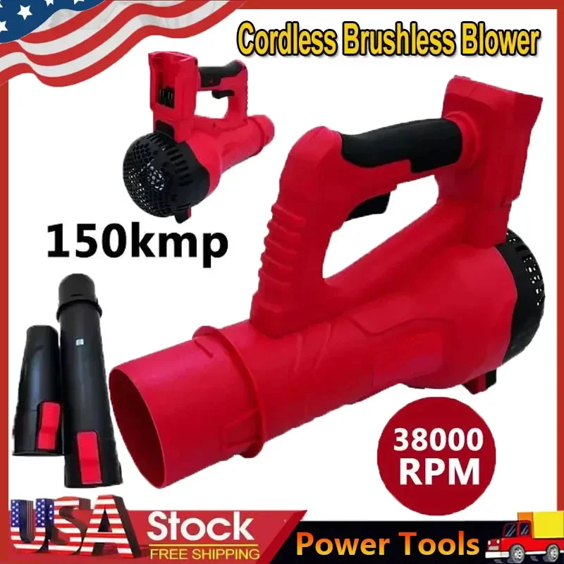 

For Milwaukee 38000RPM Cordless Air Blower Brushless Handheld Leaf Jet Turbo Blower For Milwaukee 18V Battery Power Tool