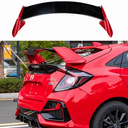 For Honda CIVIC Hatchback Spoiler 2017 2018 ABS Plastic Unpainted Primer Color Rear Trunk Boot Wing Lip Spoiler Car Accessories