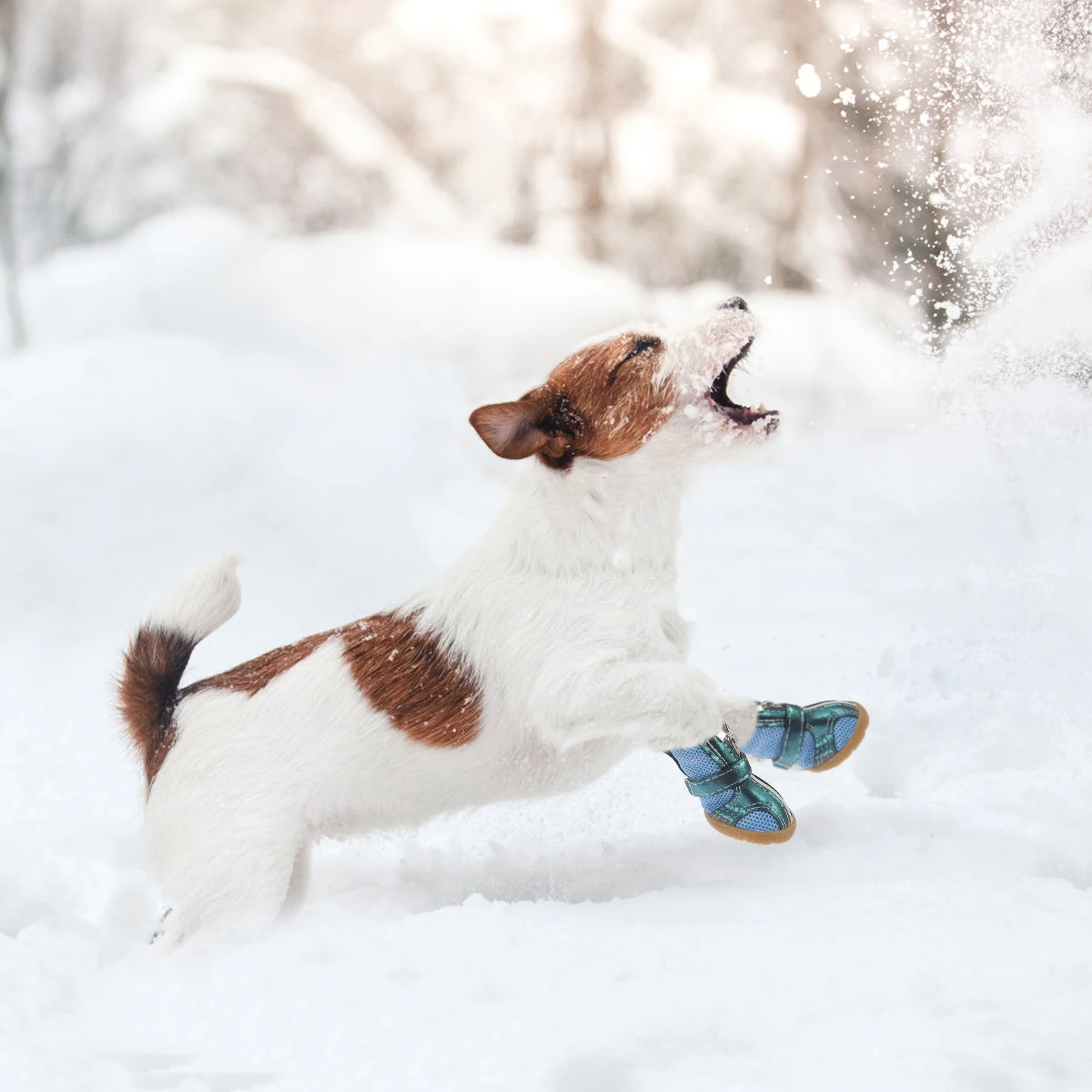 

4Pcs Premium Dog Shoes with Anti-Slip Sole Thermal Insulated Design Comfortable Fit for Winter Snow Cold Weather Pet Footwear