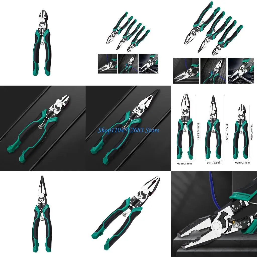 Y6GD Labor Saving 9Inch Heavy Duty Steel Diagonal Pliers Comfortable Handle for Reduced Fatigue During Prolonged Use