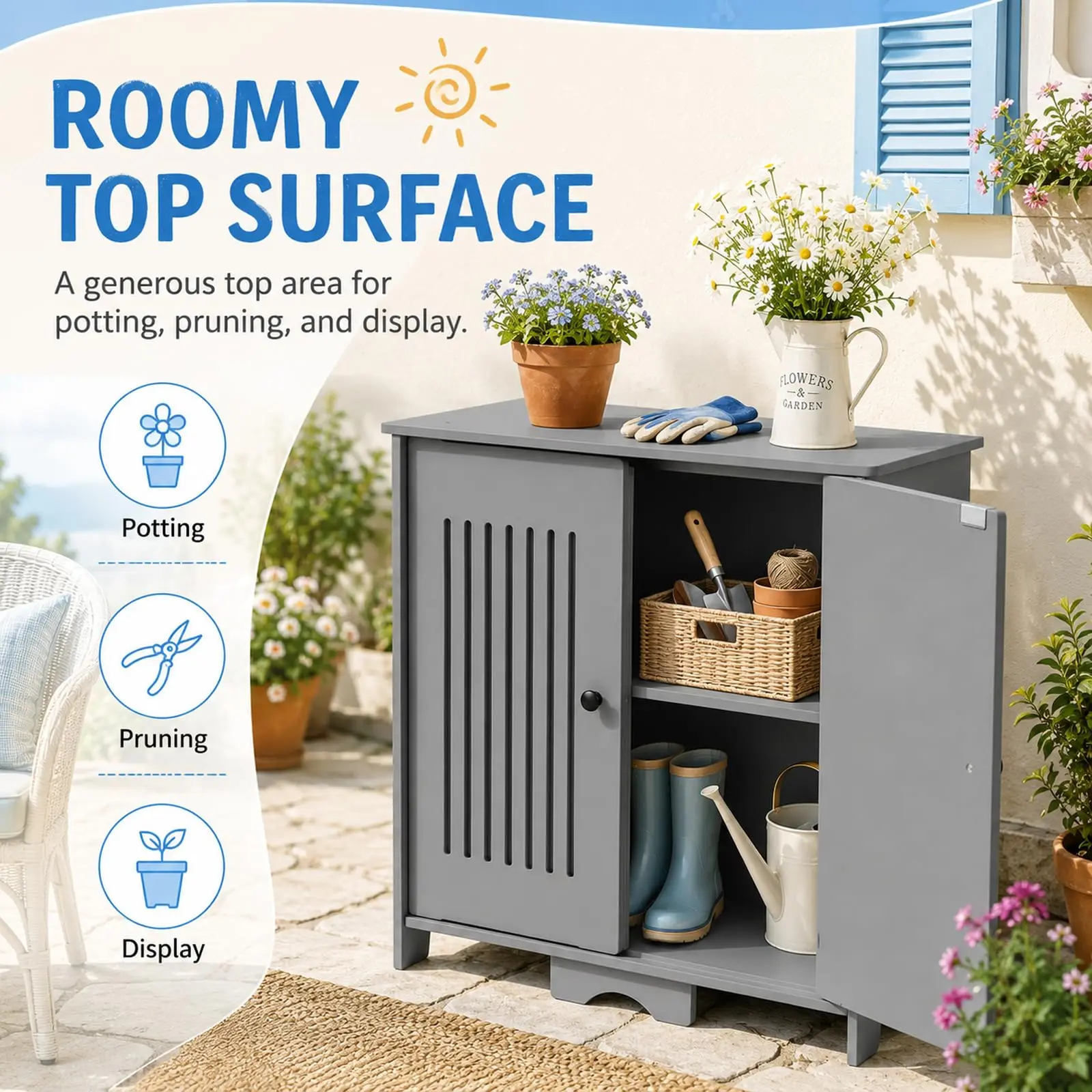 48 Gallon Outdoor Storage Cabinet