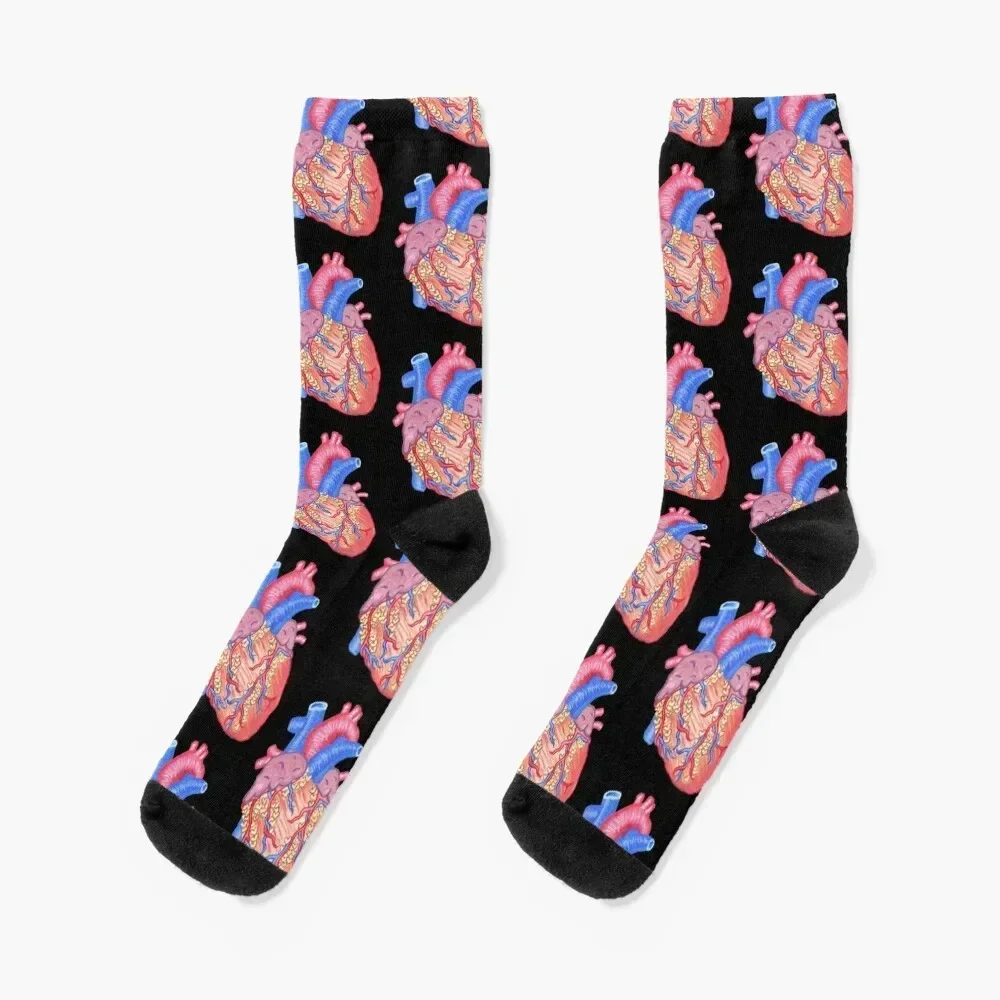 Anatomical Heart Love Socks tennis heated Socks Women Men's