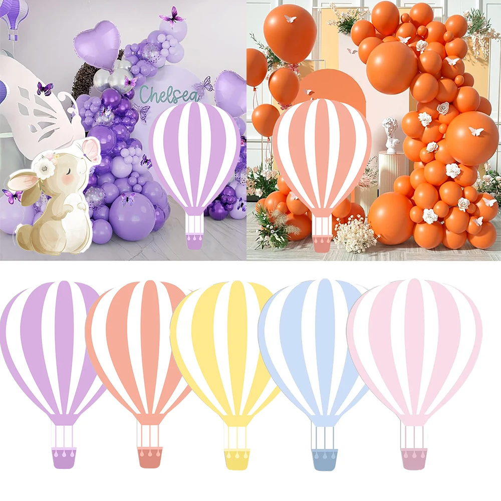 18/36inch Blue Hot Air Balloon Foam Board Birthday Party KT Board DIY Decor Baby Shower Blue Pink Balloon Party Backdrop Decor