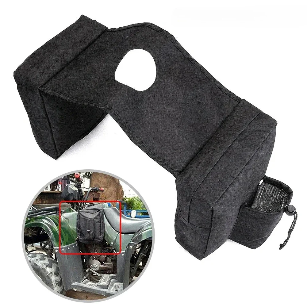 1PC Motorbike Snowmobile Hanging Bag Double Pocket Oxford Outdoor Gear Tool Kit Front Saddle Bags Waterproof Outdoor Storage
