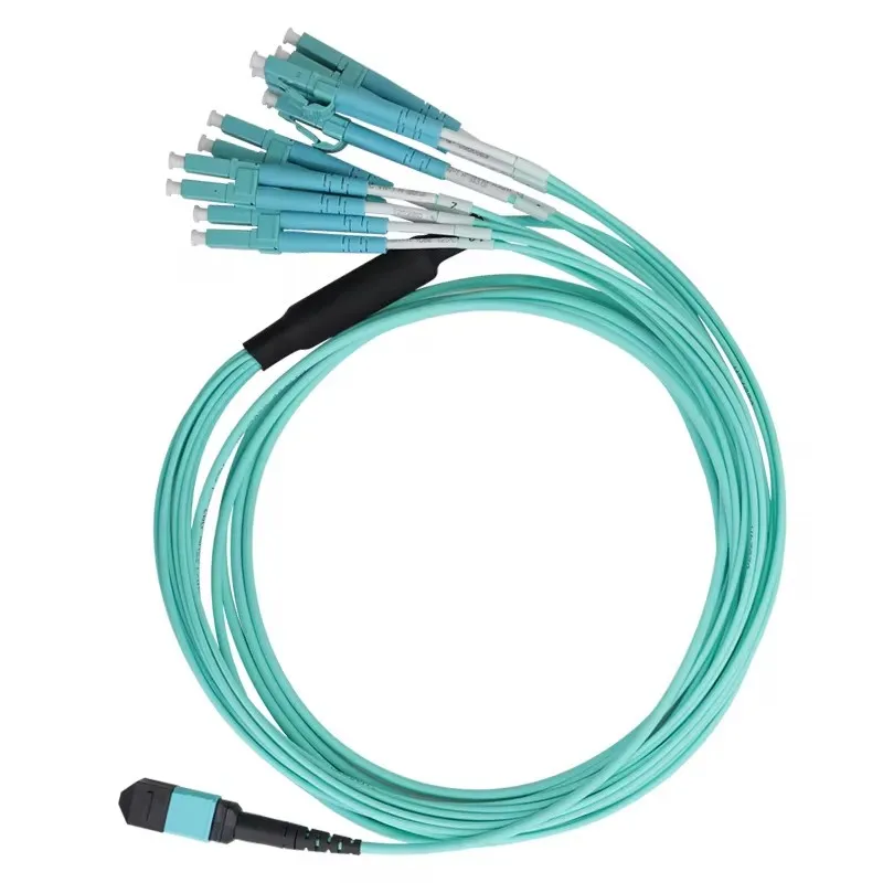 12 core OM3 MPO(F)-LC/UPC-OM3/150-3.0  MTP Fiber Optic Patch Cord Type B