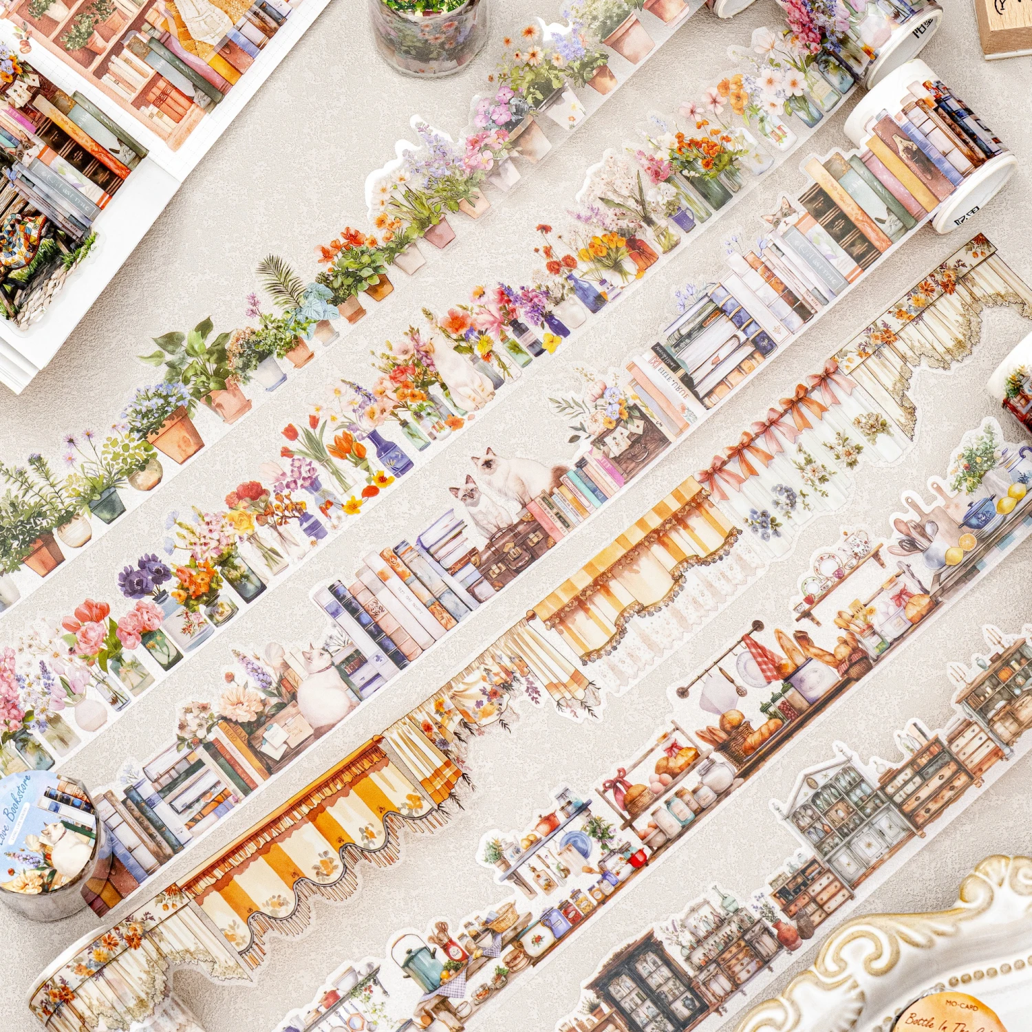 

12PCS/LOT Long life series cute lovely retro decorative adhesive PET tape