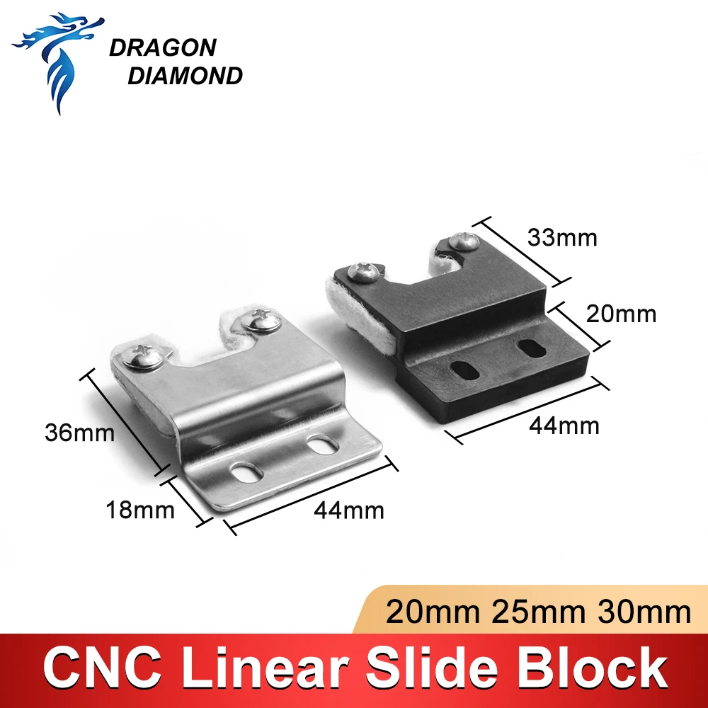 Linear Guide Limit Plate Line Rail Positioning Block Slider 20 25 30mm Stroke Buffer Bumper Dust Scraper For CNC 3D Printer