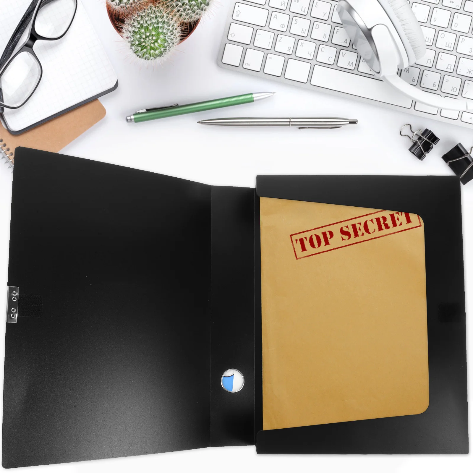 

STOBOK 2 шт. черный ПВХ водонепроницаемый ящик для файлов формата А4, сверхмощный держатель для документов, офисный настольный органайзер для учебы, ежедневного использования