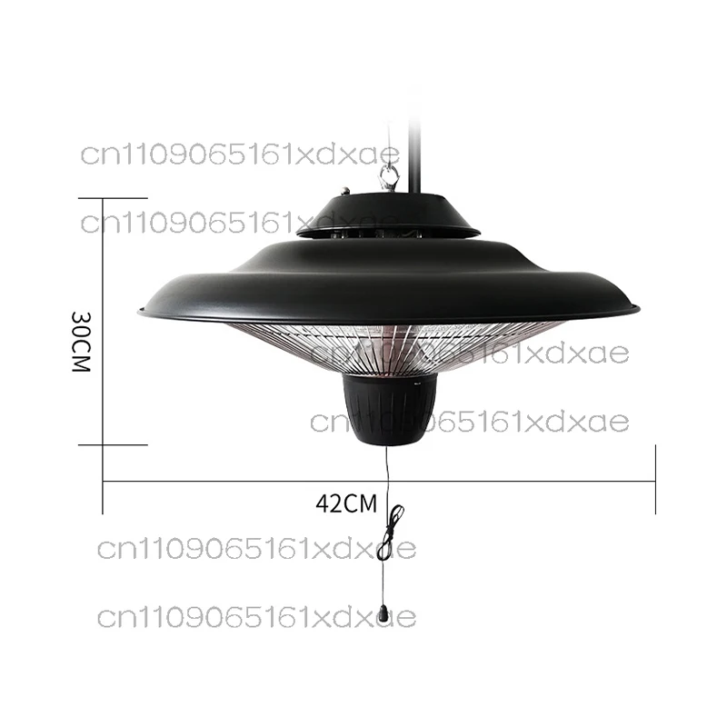 1500 واط سخان كهربائي قوي للفناء الحديد سخان كهربائي مقاوم للماء دفئا في الهواء الطلق استخدام داخلي نوع معلق #4