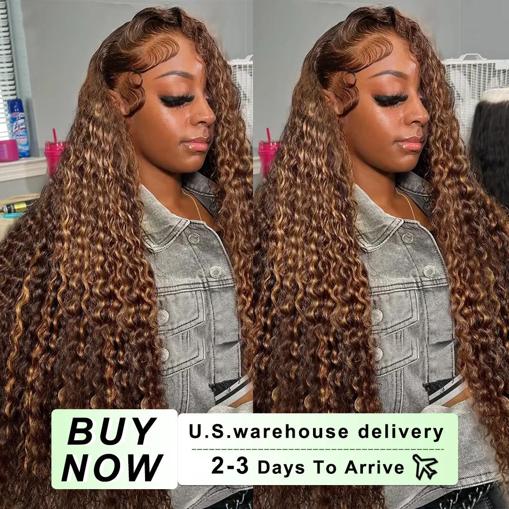 

280% 13x6 Hd Lace Wigs Human Hair Highlight Ombre Deep Wave Frontal Wig 30 40 46Inch Brazilian Lace Front Human Hair Curly Wigs