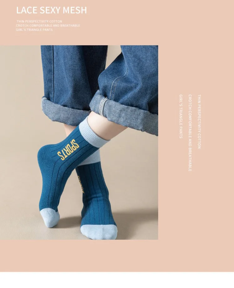 5 Paar Jungen Crew-Socken Frühling Herbst Baumwollsocken Kinder Sportsocken Atmungsaktiv – Detail 5