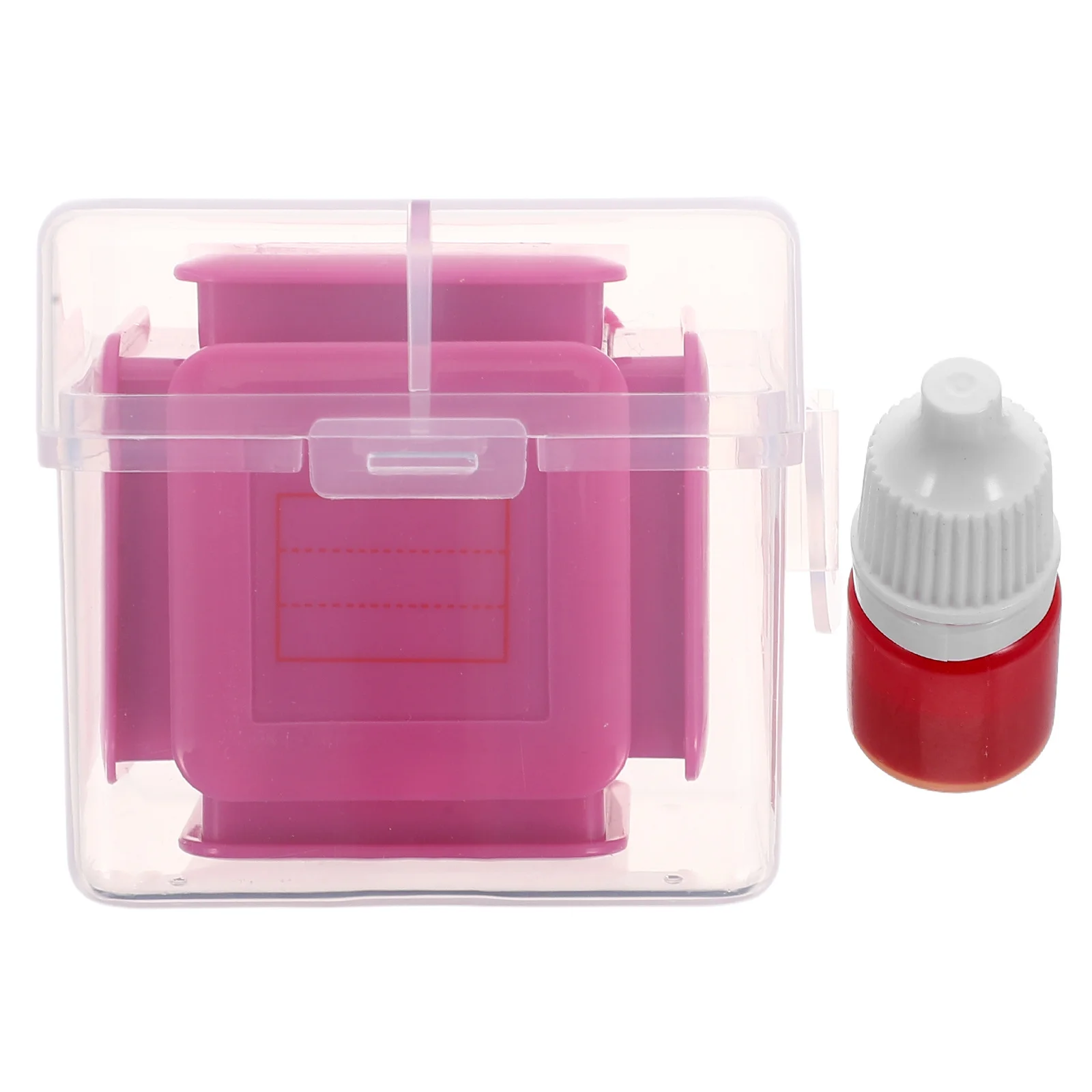 6-Side Self-Inking Stamp For Handwriting Practice Tianzige Six-Sided Seal With Mizige Clock Pinyin Grids Classroom Writing