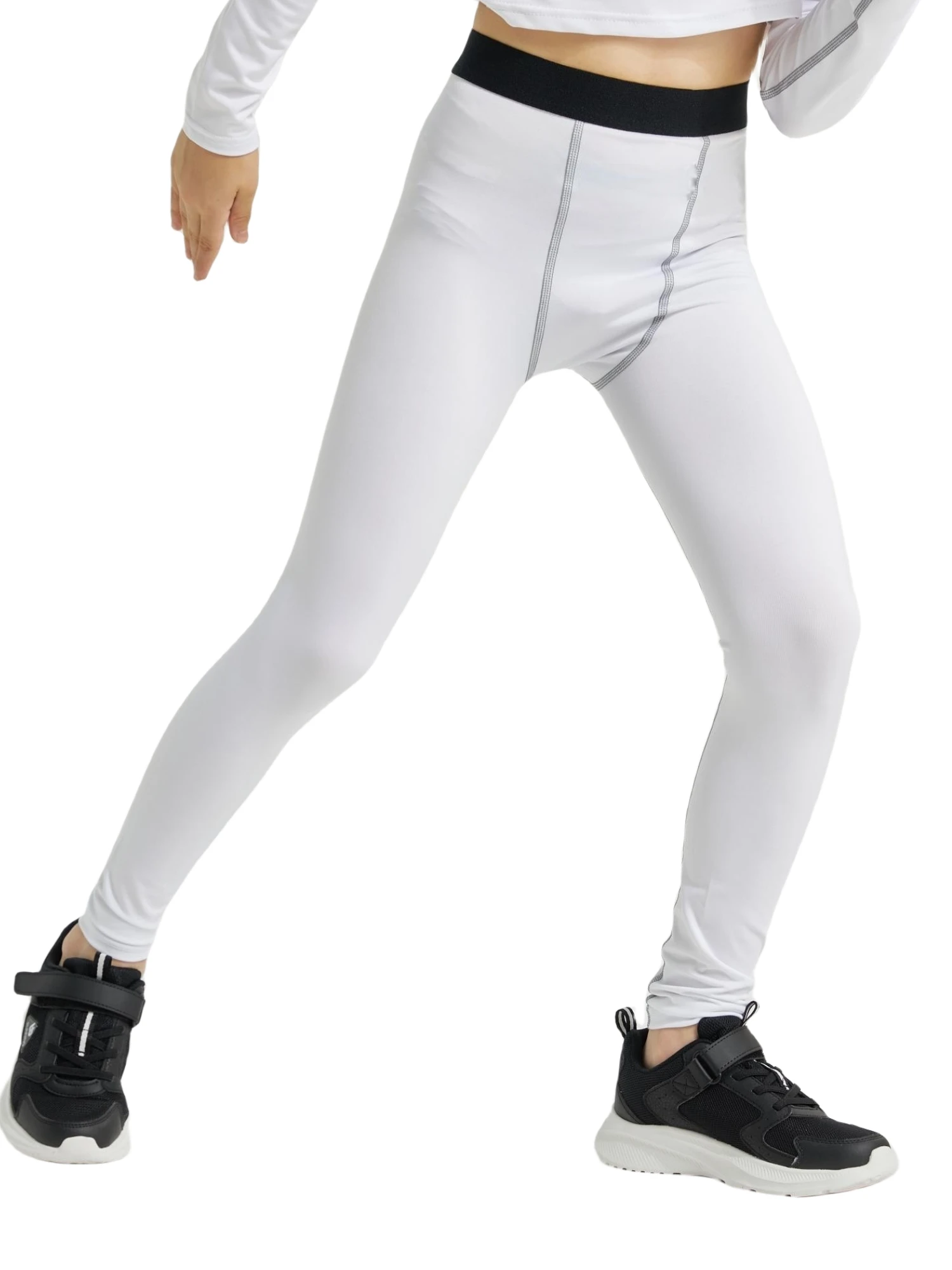 Youth Boys Compression Leggings Athletic Base Layer Pants Football Workout Compression Tights for Sports Fitness