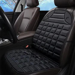 Universal Car Heatable Seat Cushion Winter Single Piece Short Plush Seat Cushion Three Piece Set Auto Interior Accessories
