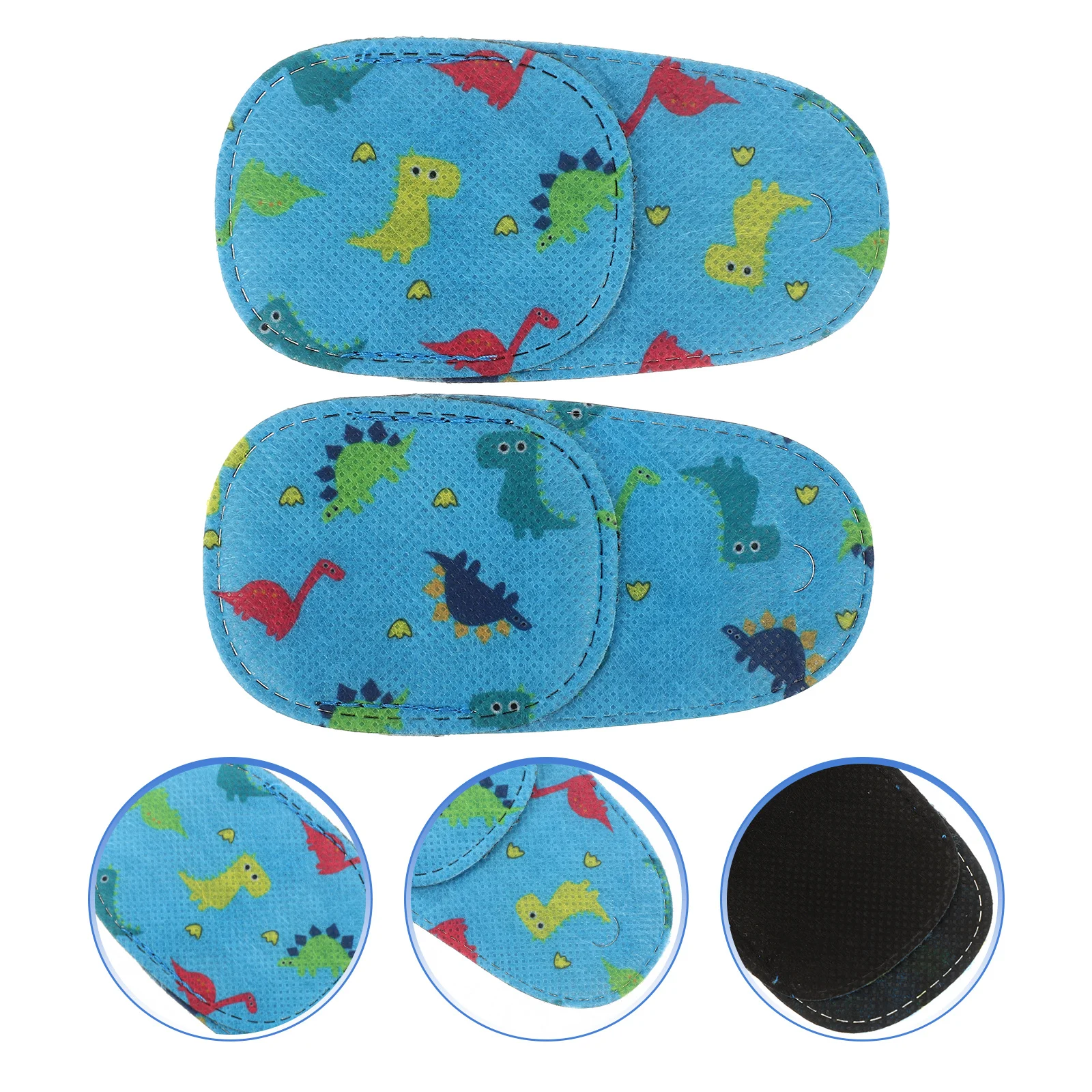 

12pcs Vision Training Patch Amblyopia Correction Reusable Lightweight Eye Patches Full Cover Portable Supple Eye Covers For