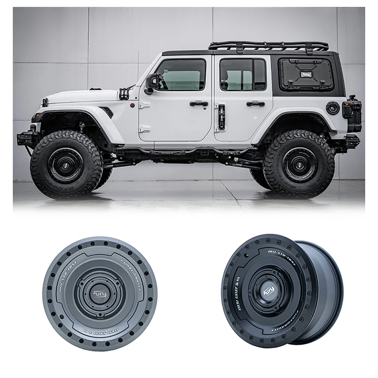 

TLF Fury 2018+ Offroad Aluminum Bead Black Silver Alloy Wheel for wrangler JL
