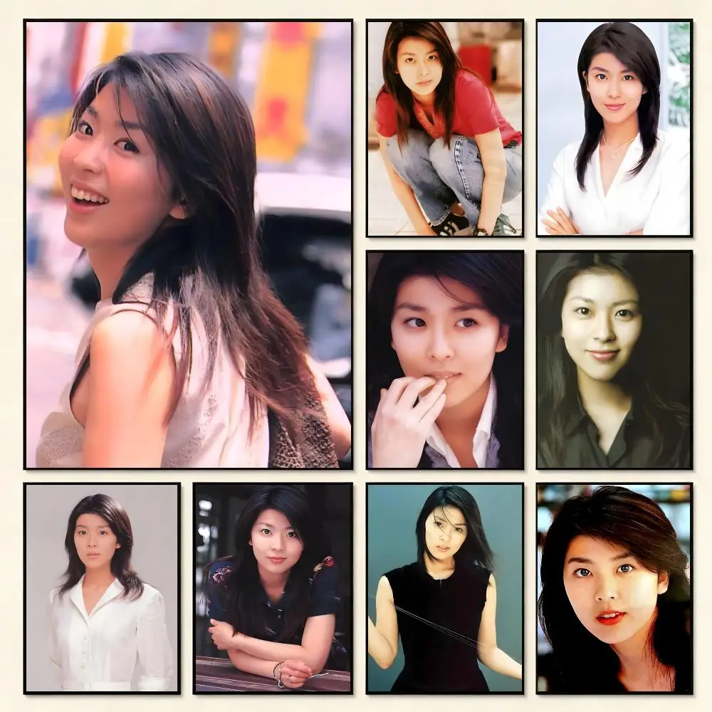 Gentle Actress T-Takako Matsu Poster Self Adhesive PP Wall Art No Frame Bedroom Playroom Decor