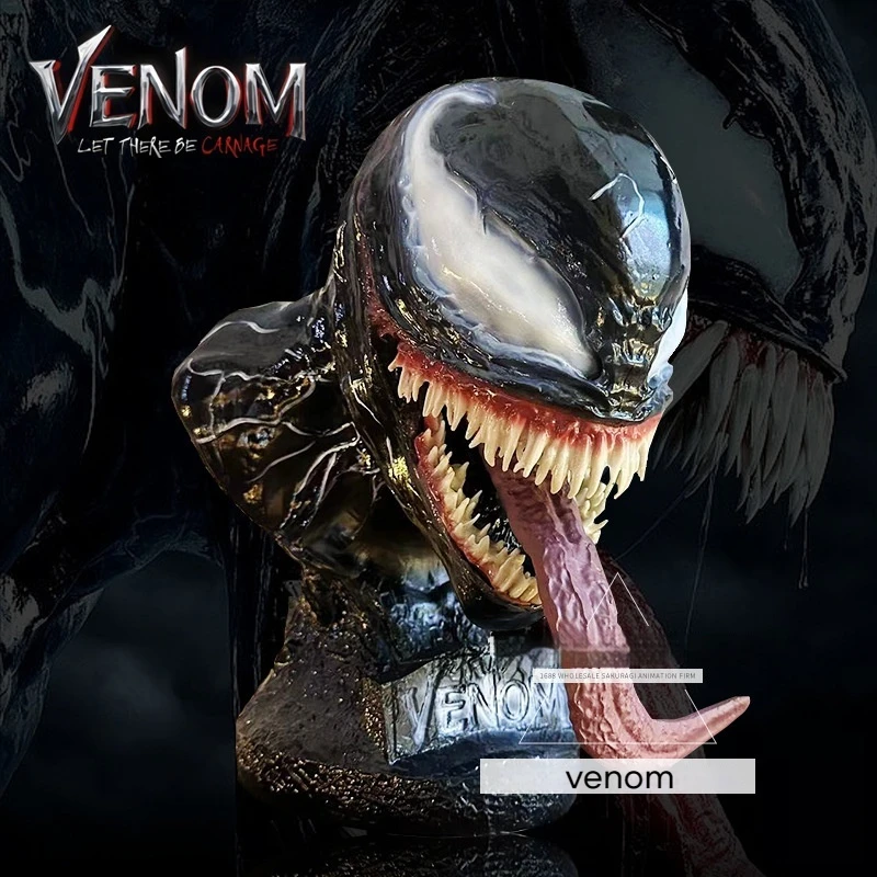 Deadly Guardian Venom Action Figure Half Body Chest Image Model Desktop Ornament Cool Christmas Gift Kids Toys Ternurins Toys