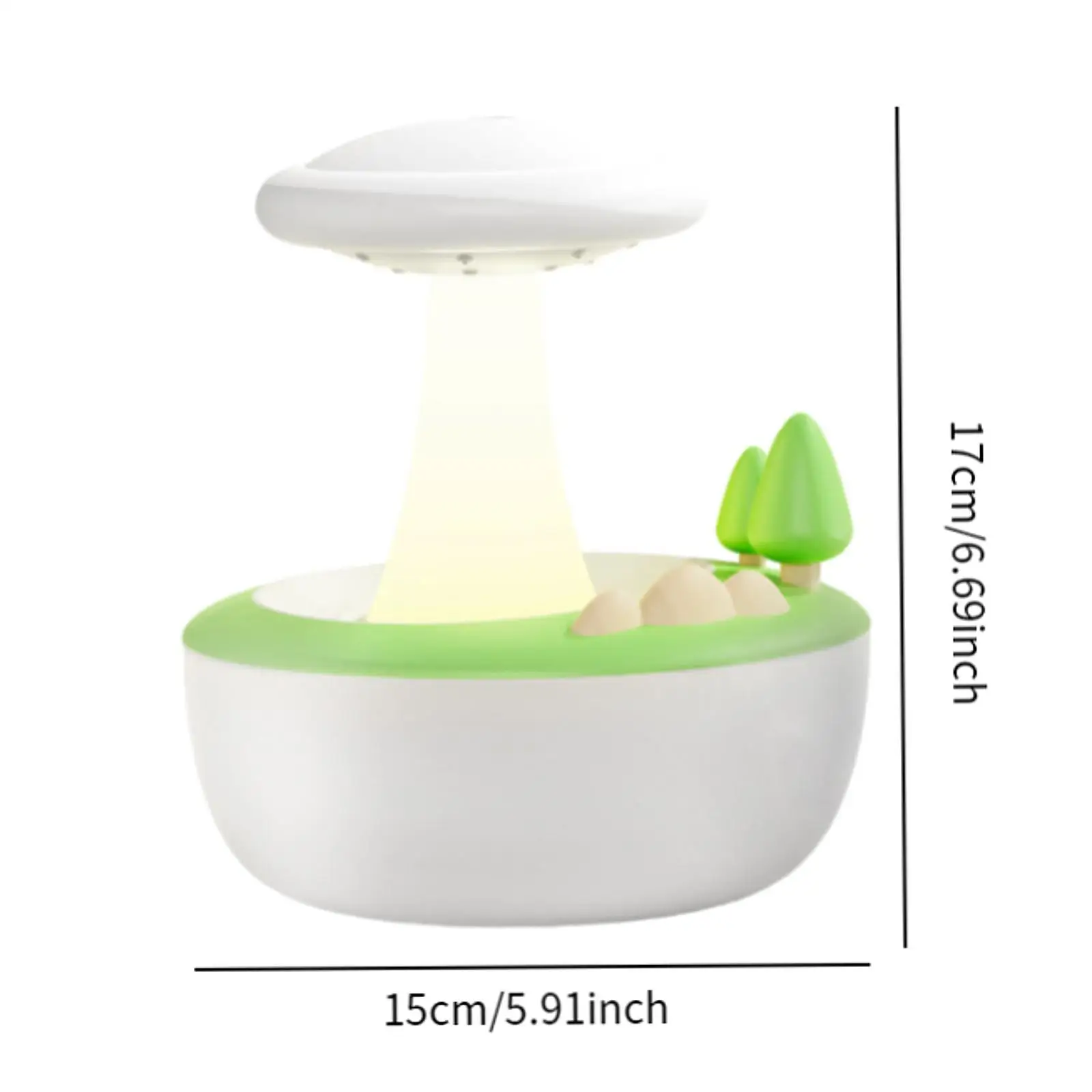 12W Desktop Humidifier Essential Oil Diffuser USB Rechargeable for Daily Use