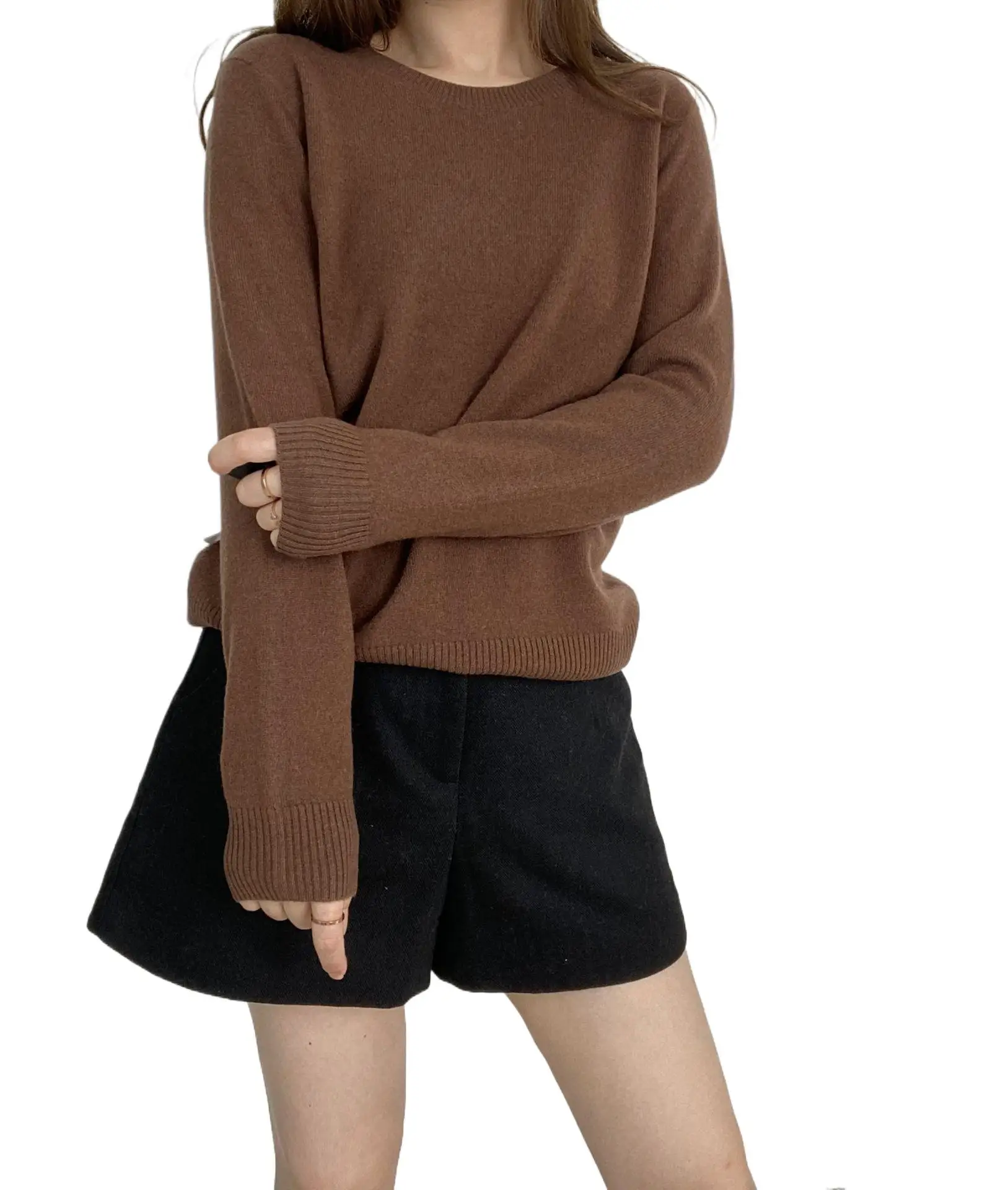 

Women's wool knitted bottoming shirt