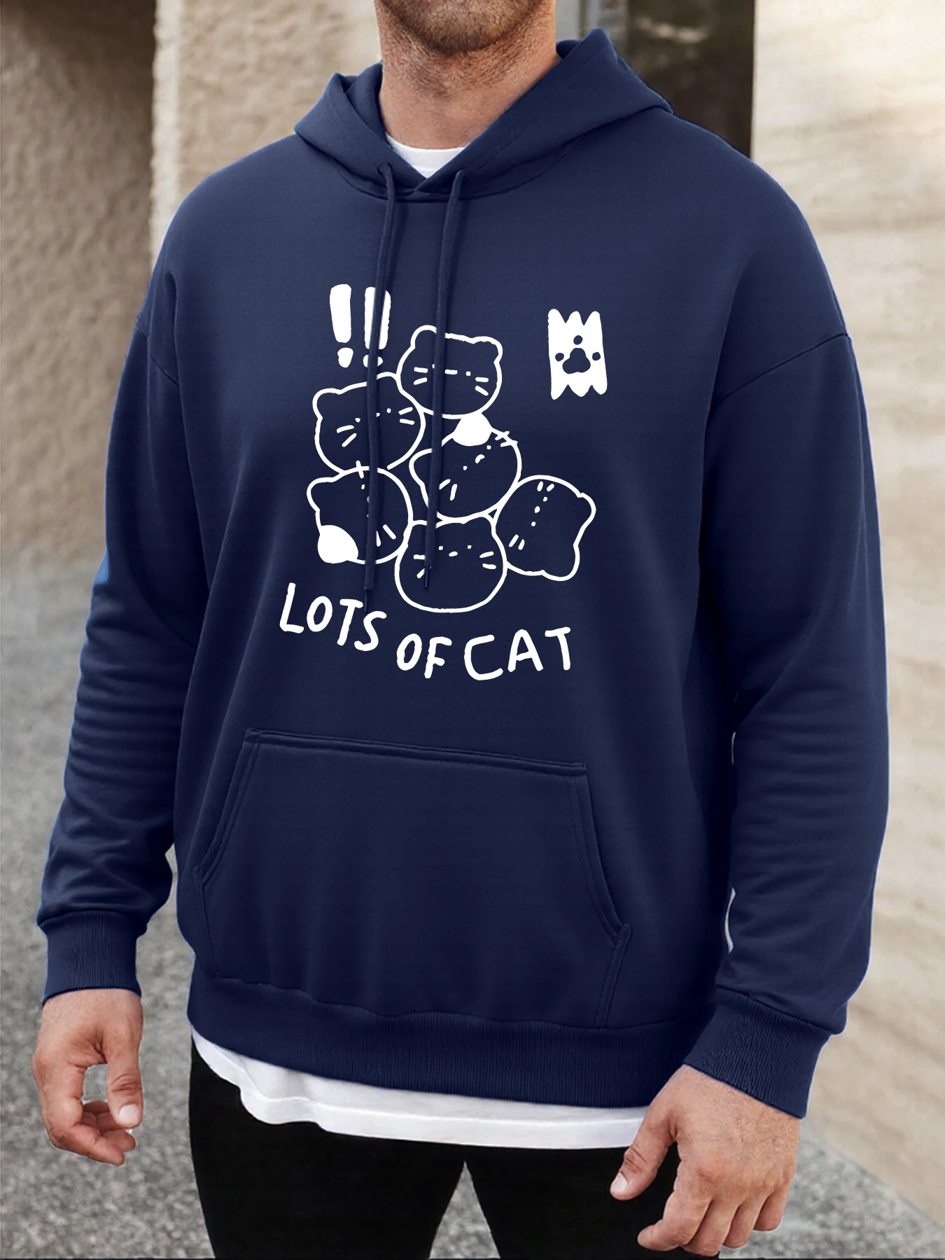 Lote de gatos es muy bonito, Sudadera con capucha para hombre