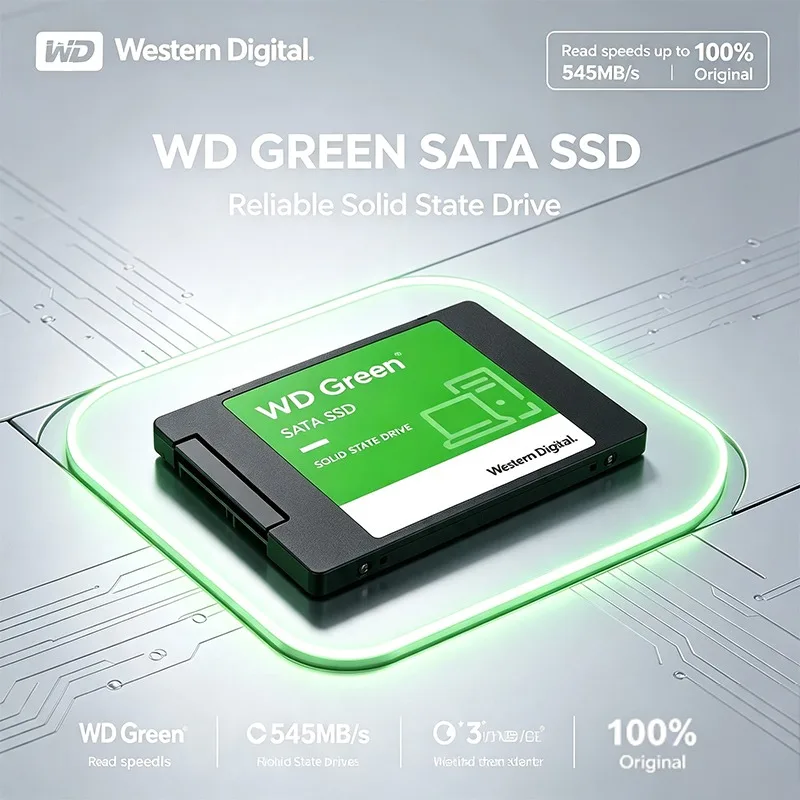 Original WD Green Internal Solid State Disk 2.5" SATA3 SSD 250GB 1TB 2TB for Notebook Desktop PC Hard Drive