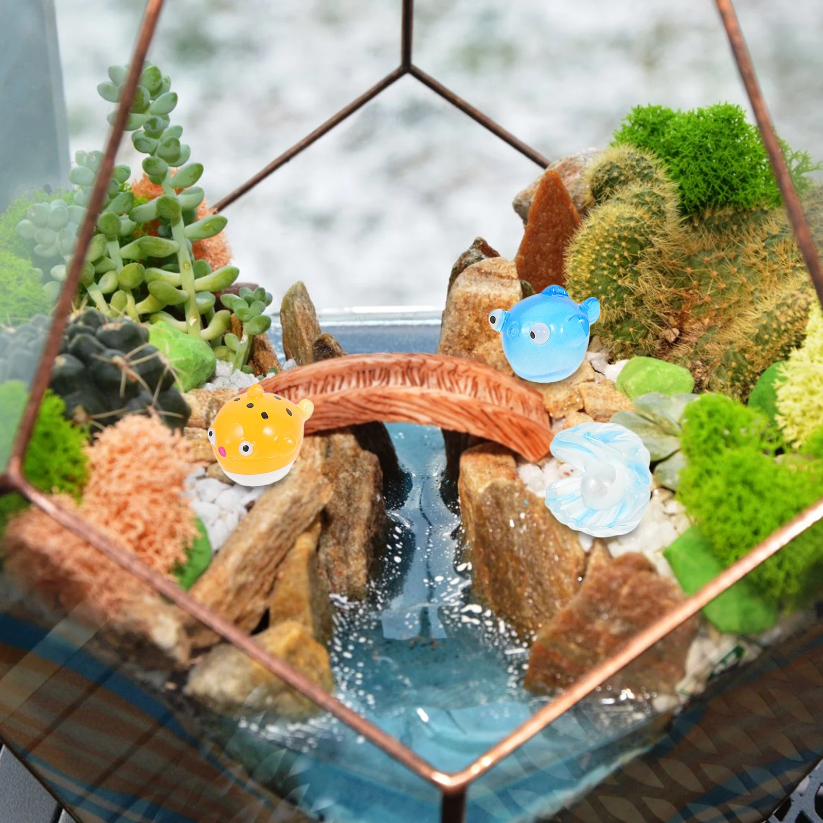 

25 Pcs Mini Sea Animals Resin Figurines Lovely Decor Tiny Animal Models Micro L Succulents Tabletop Garden nament Creative