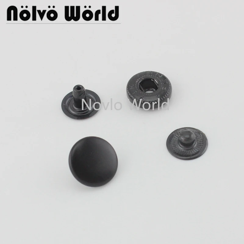 20-100pcs Black color 12mm snap button for purse,Snap fasteners buttons for making handbag purse