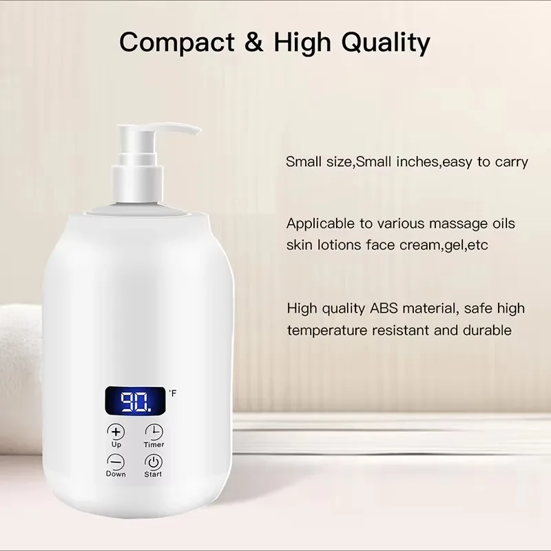 เครื่องอุ่นน้ำมันนวดไฟฟ้าแบบดิจิตอล พร้อมจอ LED สำหรับขวดโลชั่น ครีม น้ำมันหอมระเหย ใช้ได้ทั้งที่บ้าน ร้านเสริมสวย และสปา