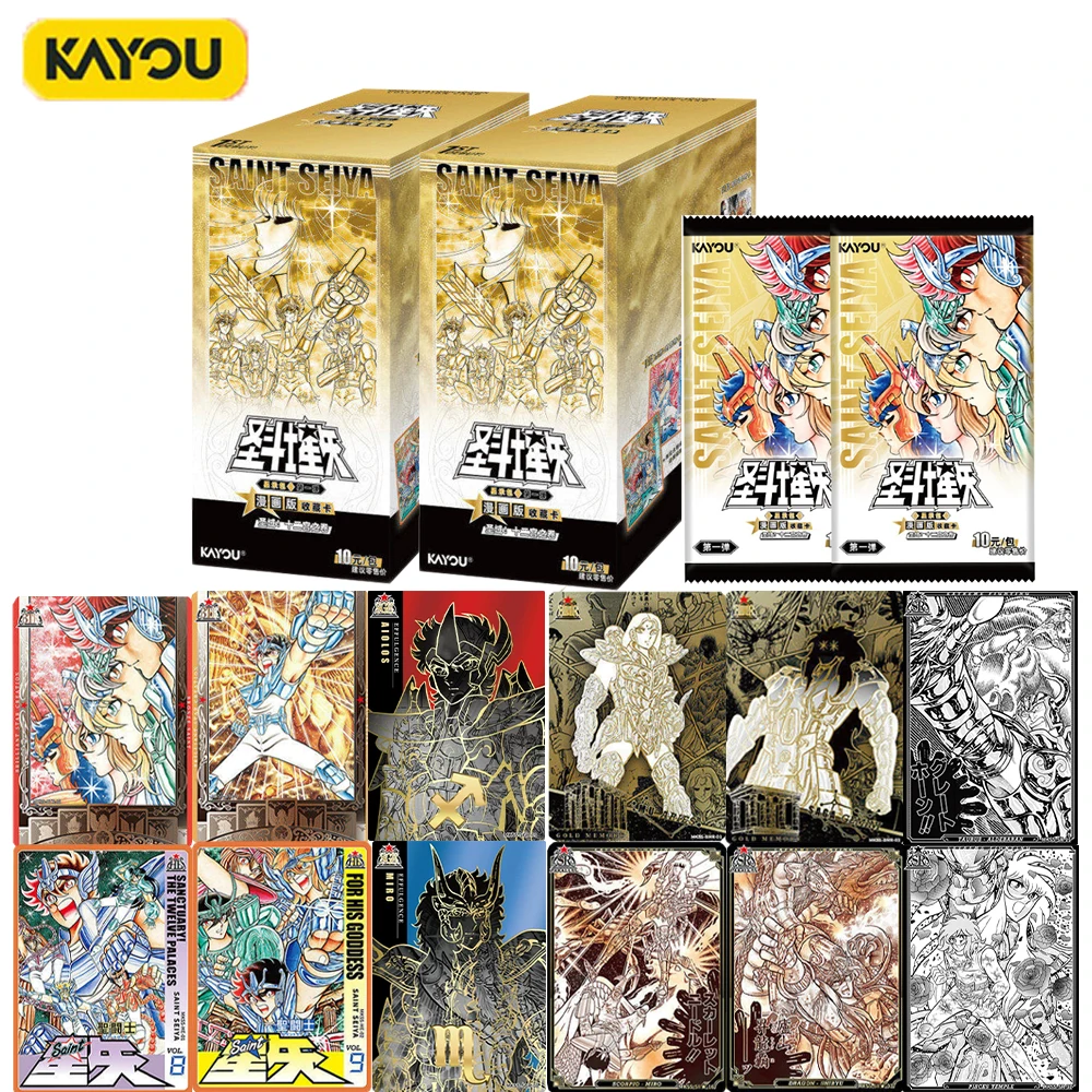 正規品-kayou-聖闘士星矢-ゴールド限定版-ホロカード-ゴールド聖闘士＆ブロンズ聖闘士-コレクタブルセット-レトロ周辺カード用
