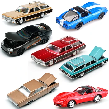 1/64 Diecast Legierung Auto Modell Auto Welt Versteckte Version Jonny Lightning 1:64 Chevrolet Kombi Auto Toyota JDM Speedmaster Shelby