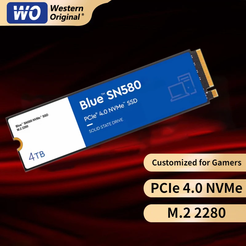 New 7450MB/s SSD SN580 NVMe M.2 2280 4TB 2TB 1TB Internal Solid State Hard Disk M2 PCIe 4.0x4 2280 SSD Drive for PS5 Laptop PC