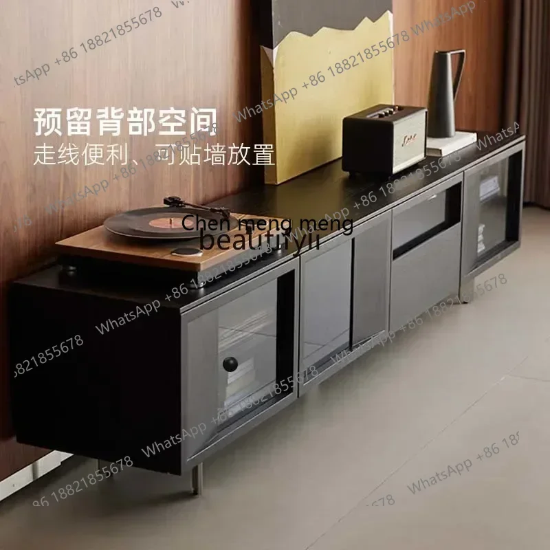 

SS new style Solid wood light luxury high-end living room household small apartment modern simple storage locker integratedss 74