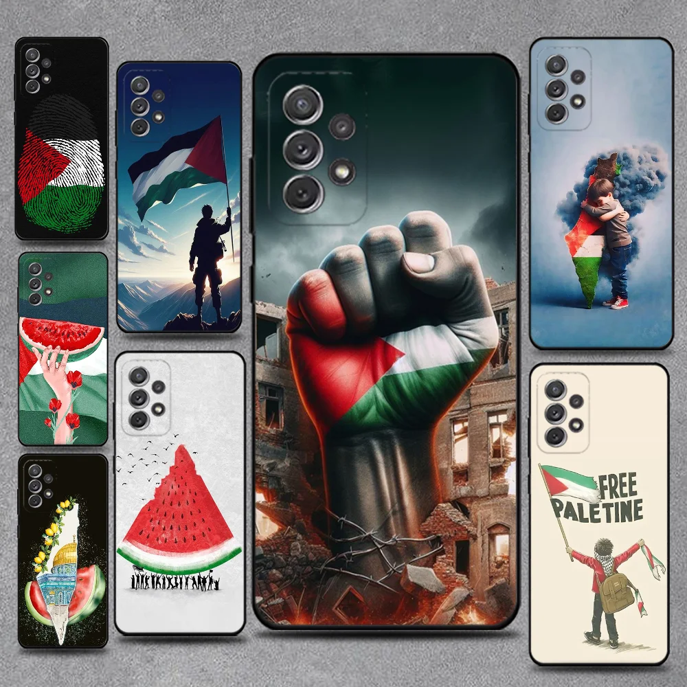 

P-Palestine-es-F-Flag Phone Case For Samsung S25,S24,S21,S22,S23,S30,Ultra,S20,Plus,Fe,Lite,Note,10,9,5G Black Cover