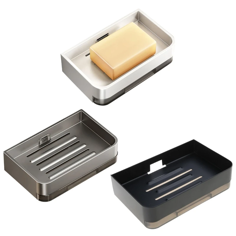 Functional Soap Tray with Water Collection No More Messy Countertops Dropsale