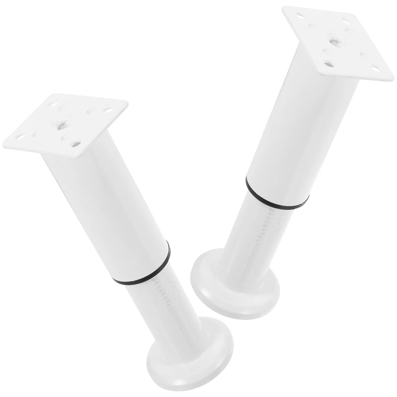 

2pcs Furniture Support Legs Telescopic 12CM 18CM White Metal Desk Couch Feet Replacement Table Leg Durable Practical Anti