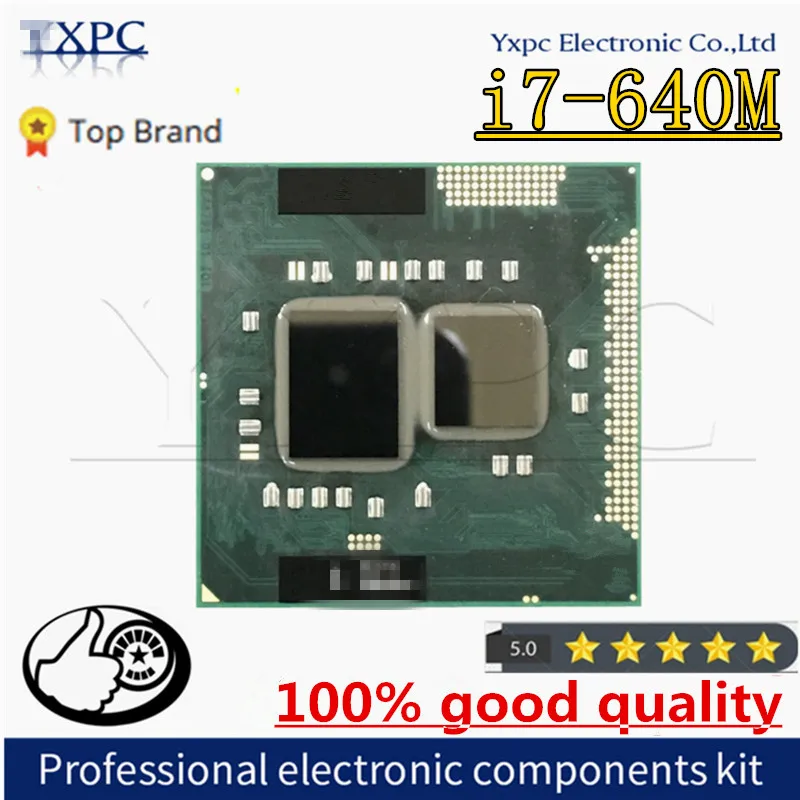 

i7-640M i7 640M SLBTN 2.8 GHz Used Dual-Core Quad-Thread CPU Processor 4W 35W Socket G1 / rPGA988A