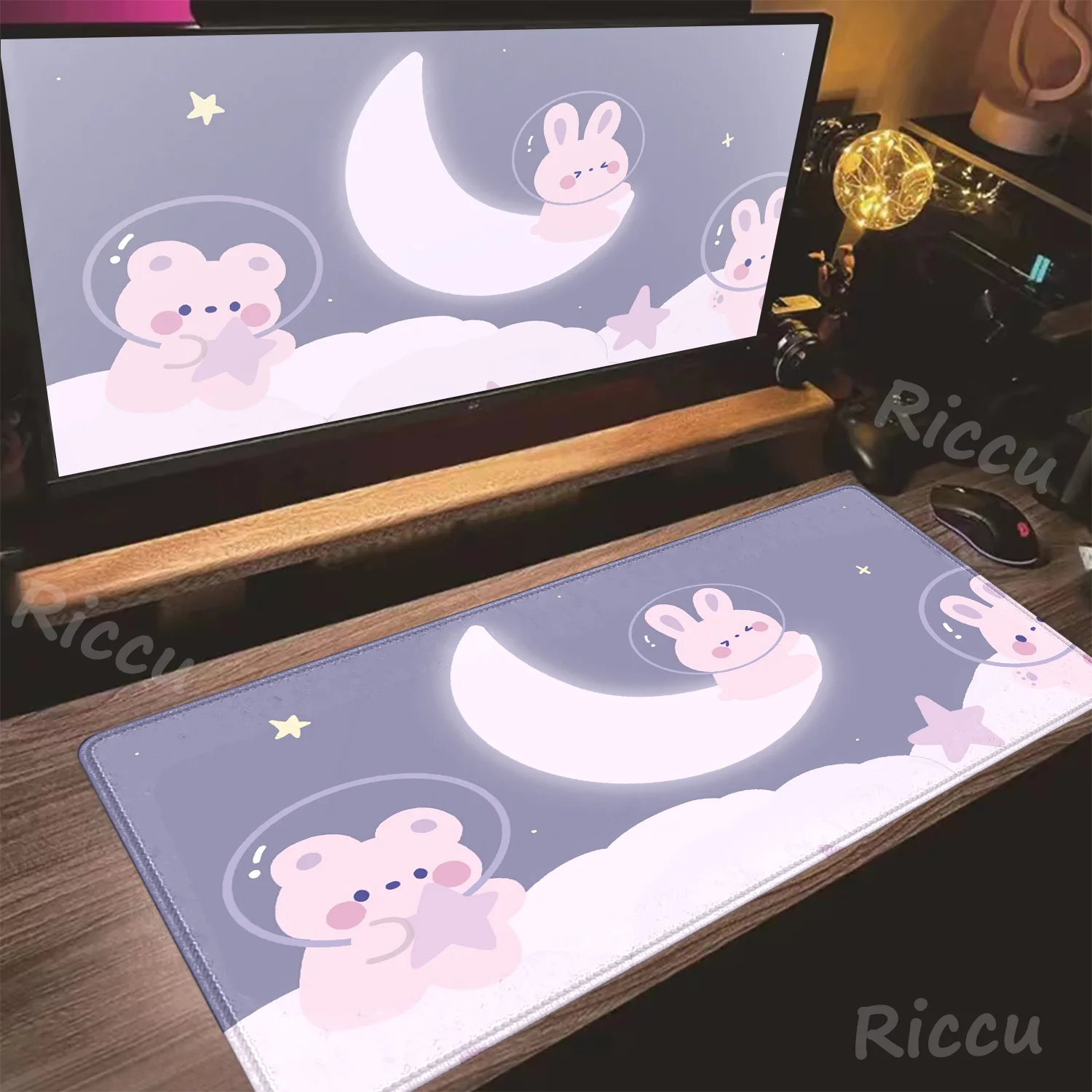 

PC HD Custom Print New Mousepad Cartoon rabbit Rubber Mouse Pad Lock Edge Playmat XXL Non-Slip Office Computer Rubber Mice Pads