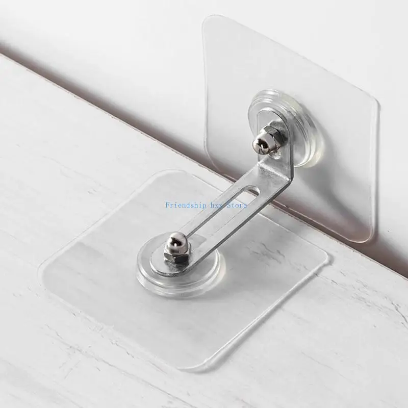 

F1CB 4 Pcs Furniture Anchors Anti-tip Furniture Straps Adjustable Anti-Fall Buckle Cabinet Anchors Furniture Wall Anchors for