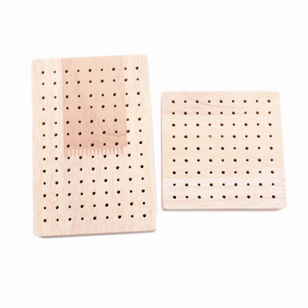 

Wood Base Clay Socket Figurines Holder Rack Plug Board for Polymer Clay Sculpture Display Bamboo