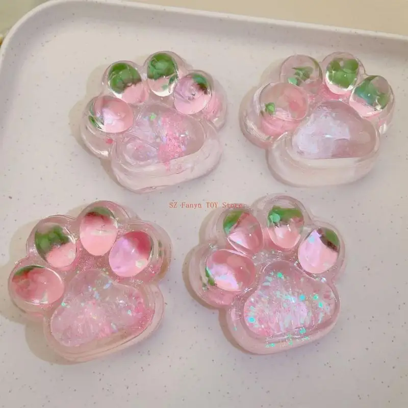 96gc schöne mehrfarbige weiche Sprungbrüche Maltose Stress weiches Spielzeug für Männer Frauen Katzen Pfoten Pfoten