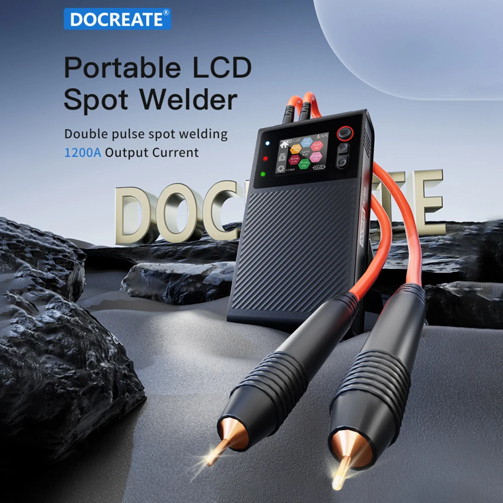 

Portable Smart Color Screen Display Spot Welding Machine 8000mAh Rechargeable Cylindrical Batteries Pack Welding Tool Kit