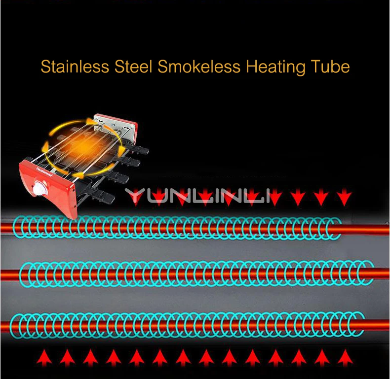 ماكينة شواية باربيكيو كهربائية منزلية غير لاصقة شواية شواء بدون دخان ماكينة مقلية