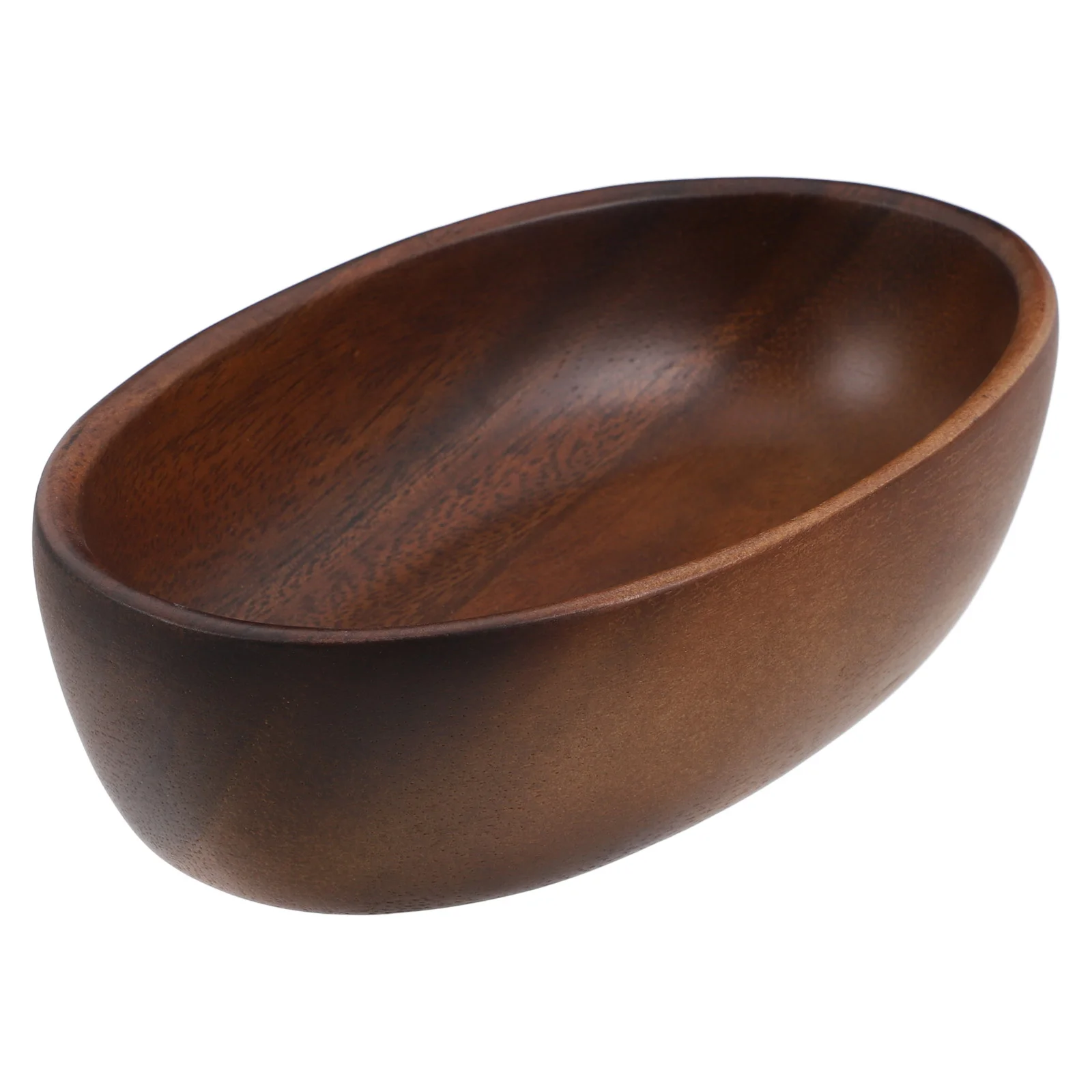 

Walnut Bowl Wooden Salad Mixing Bowls Manual Large Serving Fruit for Kitchen Counter