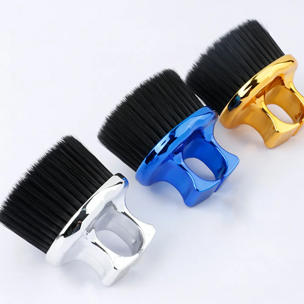 3 Pcs Beard Styling Comb Hair Cleaning Brush Barber Duster Man Miss with Handle