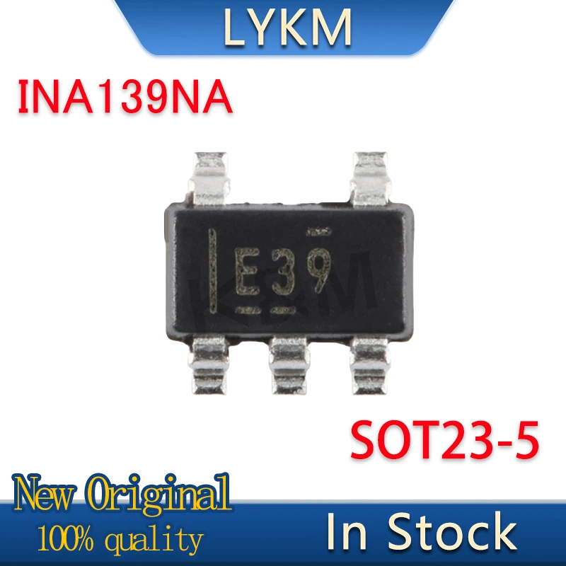 5-10/PCS New Original INA139NA INA139 Screen printing E39 SOT23-5 Current sensing amplifier chip In Stock