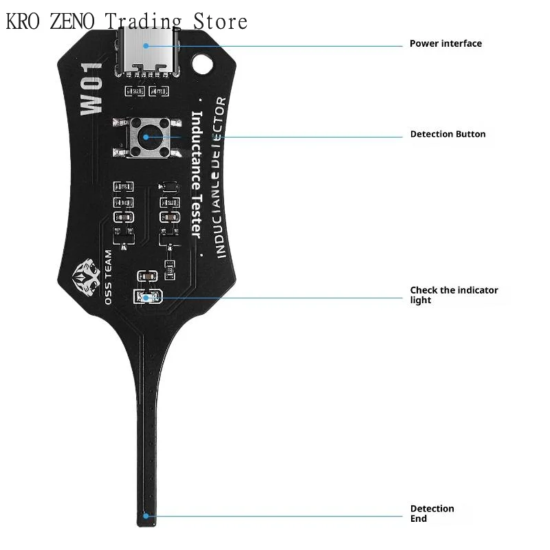 1PC OSS Inductor Detector Tool Motherboard Coil Tester For Phone Motherboard Repair Electromagnetic Induction Quick Fault Check✨