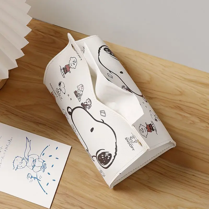 Snoopy Paper Box Cartoon Peripheral Desktop Dining Room Bedroom Tissue Box Good-looking Home Must-Have Friends Holiday Gift image 2