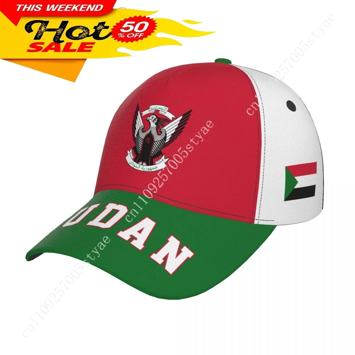 

Sudan Flag Hat Man Woman Baseball Cap Fashion Sunhat Adjustable Dad Hats Trucker Caps for Running Outdoor Snapback Hat