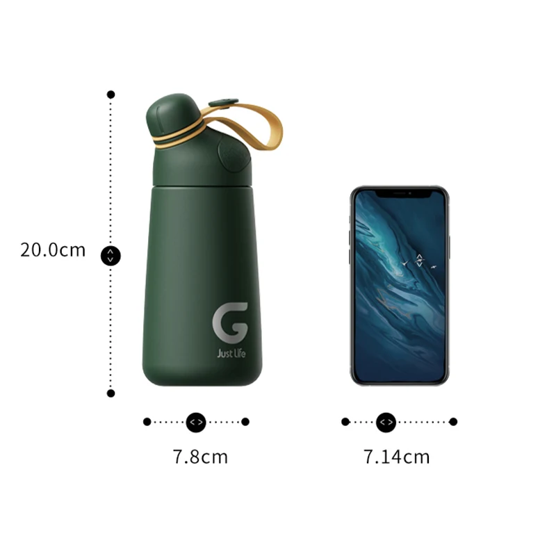 Portable Fashion Thermos Water Bottle For Kids Small Cute Flask Travel Insulated Bottle Stainless Steel Sports Kitchen Drinkware